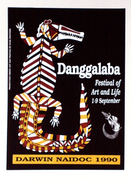 Artist: b'Festival Committee.' | Title: b'Danggalaba: Festival of Art and Life' | Date: 1990 | Technique: b'offset-lithograph, printed in colour, from three process plates'