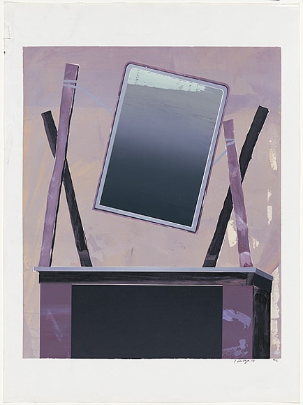 Artist: b'Senbergs, Jan.' | Title: b'Suspended frame' | Date: 1968 | Technique: b'screenprint, printed in colour, from multiple stencils' | Copyright: b'\xc2\xa9 Jan Senbergs. Licensed by VISCOPY, Australia'