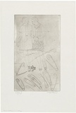 Artist: WALKER, Murray | Title: Women talking and walking. | Date: 1973 | Technique: etching, printed in black ink, from one plate