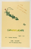 Artist: b'Malm, Wayne.' | Title: b'Exhibition poster: Chameleon Long Gallery' | Date: c.1982