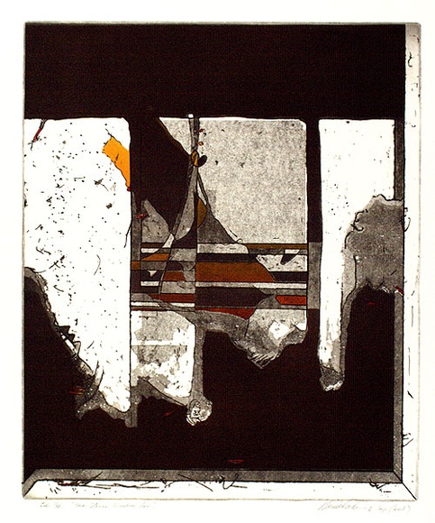 Artist: b'Leti, Bruno.' | Title: b'See thru window two' | Date: 1976 | Technique: b'etching and aquatint, printed in colour, from multiple plates'