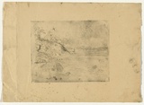 Artist: b'BOYD, Arthur' | Title: b'(Landscape with birds).' | Date: 1960-70 | Technique: b'etching, printed in black ink, from one plate' | Copyright: b'Reproduced with permission of Bundanon Trust'