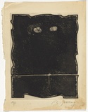 Artist: SELLBACH, Udo | Title: (Eyes) | Date: 1967 | Technique: etching and aquatint, printed in black ink, from one plate with plate-tone