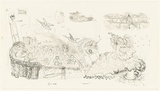 Artist: b'COLEING, Tony' | Title: b'Duck!' | Date: 1992 | Technique: b'lithograph, printed in black ink, from one stone [or plate]'