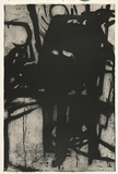 Artist: Tomescu, Aida. | Title: Seria Unu III | Date: 1993 | Technique: lift-ground aquatint, printed in black, from a steel plate | Copyright: © Aida Tomescu. Licensed by VISCOPY, Australia.