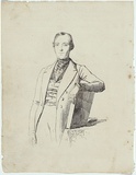 Artist: Nicholas, William. | Title: The school master (D. Patterson) | Date: 1847 | Technique: pen-lithograph, printed in black ink, from one zinc plate