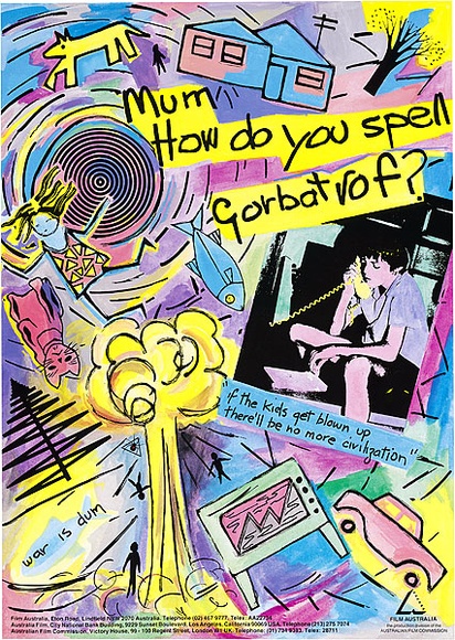 Artist: b'REDBACK GRAPHIX' | Title: b'How do you spell Gorbatrof?' | Date: 1988 | Technique: b'offset-lithograph, printed in colour, from multiple plates'