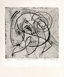 Artist: Sharp, James. | Title: Ferocious animal | Date: 1965 | Technique: etching and foul biting, printed in black ink, from one plate | Copyright: © Estate of James Sharp