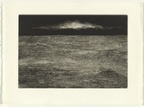 Artist: SELLBACH, Udo | Title: not titled [fine line sea] | Date: c.1993 | Technique: etching, printed in black ink, from one plate
