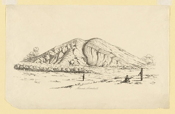 Title: b'Mount Marshall' | Date: 1855 | Technique: b'lithograph, printed in black ink, from one stone'