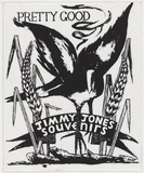 Artist: b'WORSTEAD, Paul' | Title: b'Pretty Good - Jimmy Jones Souvenirs' | Date: 1990 | Technique: b'screenprint, printed in black ink, from one stencil' | Copyright: b'This work appears on screen courtesy of the artist'