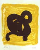 Artist: b'Danaher, Suzanne.' | Title: b'Sun shines down on blow fly II' | Date: 1998 | Technique: b'lithograph, printed in yellow and black ink, from two stones'