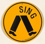 Title: Sing | Date: 2004 | Technique: embossing (pressed aluminium); screenprint, printed in black ink, from one stencil