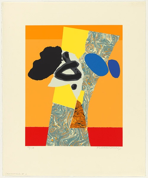 Artist: b'LEACH-JONES, Alun' | Title: b'Capricornia #2' | Date: 1985 | Technique: b'screenprint, printed in colour, from multiple stencils' | Copyright: b'Courtesy of the artist'