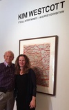 Title: b'Hank Ebes with Kim Westcott, at the opening of her exhibition, March 2015.' | Date: 2015