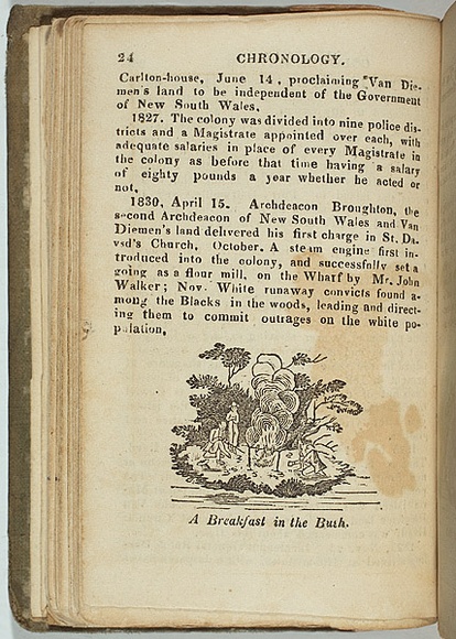 Title: bThe Van Diemen's Land anniversary and Hobart Town almanack | Date: 1831 | Technique: b'letterpress; engravings'