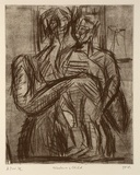 Artist: b'Furlonger, Joe.' | Title: b'Madonna and child (no.7)' | Date: 1989 | Technique: b'etching, printed in black ink, from one plate'