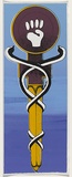 Artist: b'UNKNOWN' | Title: b(Women's medical symbol) | Date: 1977 | Technique: b'screenprint, printed in colour, from multiple stencils'