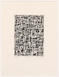 Artist: b'Peart, John.' | Title: b'For F.L.' | Date: 2004 | Technique: b'etching, aquatint and open-bite, printed in black ink, from one plate'