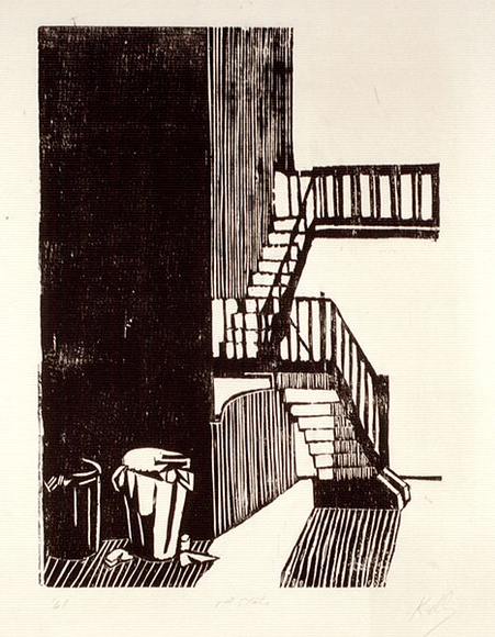 Artist: b'Kelly, William.' | Title: b'not titled' | Date: 1961 | Technique: b'woodcut' | Copyright: b'\xc2\xa9 William Kelly'