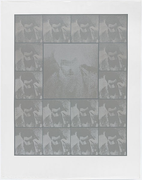 Artist: b'MADDOCK, Bea' | Title: b'Four times five minus four plus one.' | Date: 1971, March | Technique: b'photo-screenprint, printed in colour, from five stencils'