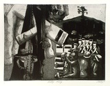 Artist: Looby, Keith. | Title: Kelly hung | Date: 1977 | Technique: etching and aquatint, printed in black ink, from one plate | Copyright: © Keith Looby