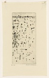 Artist: b'WILLIAMS, Fred' | Title: b'Second variation of You Yangs landscape. Number 1' | Date: 1965-66 | Technique: b'etching and drypoint, printed in black ink, from one copper plate' | Copyright: b'\xc2\xa9 Fred Williams Estate'