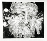 Artist: b'BOYD, Arthur' | Title: b'Chorus: Invoke with a shout....' | Date: (1970) | Technique: b'etching and aquatint, printed in black ink, from one plate' | Copyright: b'Reproduced with permission of Bundanon Trust'