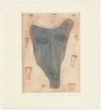 Artist: b'Powell, Andrew.' | Title: b'Cups of desire' | Date: 1986 | Technique: b'etching, printed in colour, form multiple plates'