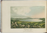 Artist: b'LYCETT, Joseph' | Title: bBeaumonts' Lake, Van Diemen's Land. | Date: 1825 | Technique: b'etching and aquatint, printed in black ink, from one copper plate; hand-coloured'