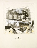 Artist: b'Moore, Mary.' | Title: b'This is England' | Date: 1980 | Technique: b'etching and aquatint, printed in black ink, from one plate with typeset and hand- colouring' | Copyright: b'\xc2\xa9 Mary Moore'