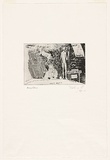 Artist: b'COLEING, Tony' | Title: bWhat's next?. | Date: 1980-81 | Technique: b'etching, printed in black ink, from one plate' | Copyright: b'\xc2\xa9 Bruce Latimer'