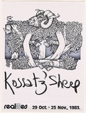 Title: bKossatz' sheep: Realities 29 Oct - 25 Nov 1983. | Date: 1983 | Technique: b'offset-lithograph, printed in black ink'