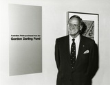 Artist: b'Butler, Roger' | Title: b'Portrait of Gordon Darling, at the Australian National Gallery, Canberra, 1989' | Date: 1989