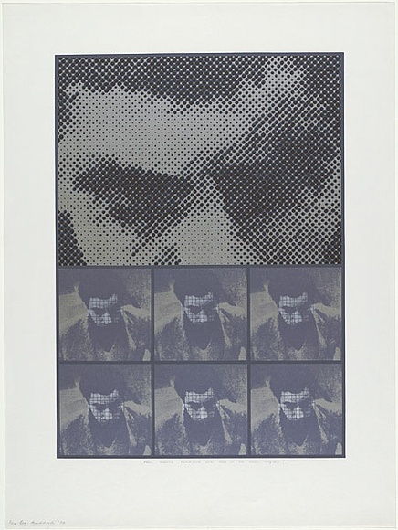 Artist: b'MADDOCK, Bea' | Title: b'How many shadows are cast in the same region?' | Date: 1970 | Technique: b'screenprint, printed in colour, from six stencils'