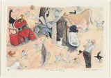 Artist: b'Robinson, William.' | Title: b'Farm self portrait IV' | Date: 2004 | Technique: b'lithograph, printed in colour, from multiple stones'