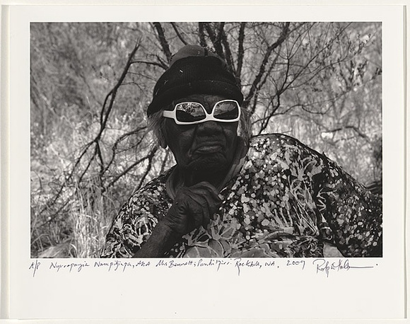 Title: b'Nyurapayia Nampitjinpa, aka Mrs Bennett' | Date: 2009 | Technique: b'Photograph'