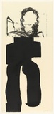 Artist: b'PARR, Mike' | Title: b'not titled.' | Date: 2001 | Technique: b'lithograph, printed in black ink, from one stone; woodcut, printed in black ink, from one block'