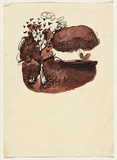 Artist: b'Nolan, Sidney.' | Title: b'(Tree, figure and landscape)' | Technique: b'screenprint'