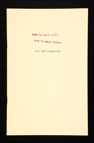 Artist: b'Todd, Geoff.' | Title: b'How to draw books No. 2 - The landscape.' | Date: 1978 | Technique: b'offset-lithograph and rubber stamps' | Copyright: b'This work appears on screen courtesy of the artist and copyright holder'