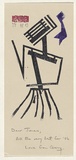 Artist: TWIGG, Tony | Title: Greeting card: Christmas 1983 | Date: 1983 | Technique: rubber stamps | Copyright: © Tony Twigg. Licensed by VISCOPY, Australia