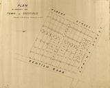 Artist: b'UNKNOWN' | Title: b'Plan for town of Sheffield' | Date: (1857) | Technique: b'lithograph, printed in black ink, from one stone'