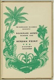 Artist: b'FEINT, Adrian' | Title: b'title-page [decorative engraving with palm trees and engraving tools]' | Date: 1934 | Technique: b'line art, printed in green ink, from one plate; letterpress text' | Copyright: b'Courtesy the Estate of Adrian Feint'