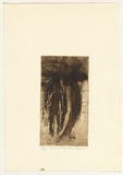 Artist: b'Lempriere, Helen' | Title: b'Bimi creating woman' | Date: 1960s | Technique: b'etching and aquatint, printed in black ink, from one plate'