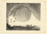 Artist: b'BOYD, Arthur' | Title: b'St Francis lying down in the wilderness.' | Date: (1965) | Technique: b'lithograph, printed in black ink, from one plate' | Copyright: b'This work appears on screen courtesy of Bundanon Trust'