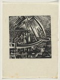 Artist: b'Ratas, Vaclovas.' | Title: b'Boat [1].' | Date: 1952 | Technique: b'wood-engraving, printed in black ink, from one block'