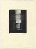 Artist: b'Eaton, Janenne.' | Title: b'not titled [abstract].' | Date: 1990 | Technique: b'aquatint and monotype, printed in blue de prusse ink, from one plate'