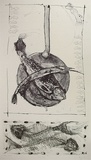 Artist: b'KING, Martin' | Title: b'Nature morte' | Date: 1985 | Technique: b'lithograph and etching, printed in colour, from one stone and one plate'