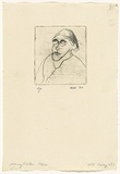 Artist: b'WALKER, Murray' | Title: b'Old Daisy [h]' | Date: 1962 | Technique: b'drypoint, printed in black ink, from one plate'