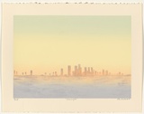 Artist: b'Harbeck, Ron.' | Title: b'Dawn glo.' | Date: 1989 | Technique: b'screenprint, printed in colour, from seven stencils'
